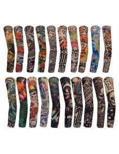 HOVEOX 20 Mangas de Tatuaje Temporal para Brazo 41.9 cm