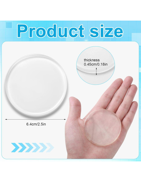 Parches de Forro Protésico Geiserailie 6 Pcs 6.35 cm