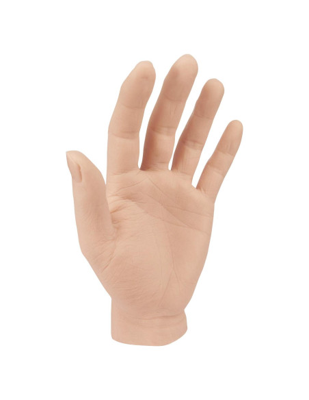 Mano falsa de silicona para práctica de tatuajes - Izquierda