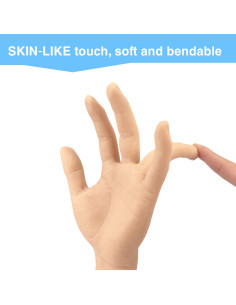 Mano falsa de silicona para práctica de tatuajes - Izquierda 2