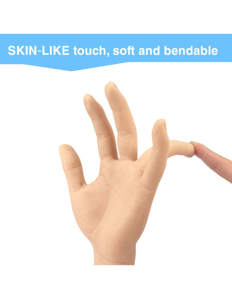 Mano falsa de silicona para práctica de tatuajes - Izquierda