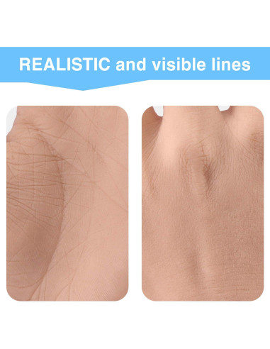 Mano falsa de silicona para práctica de tatuajes - Izquierda