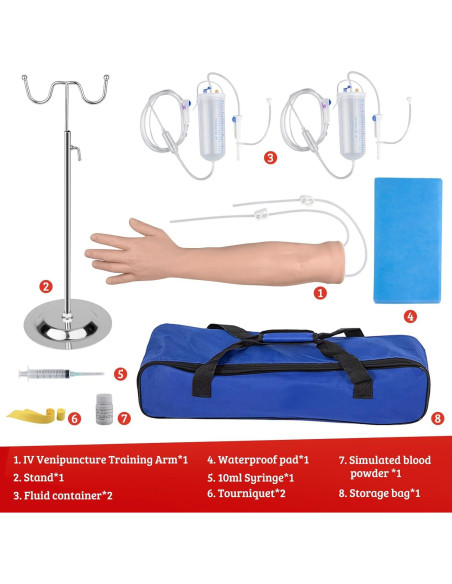 SimCoach Kit de Práctica de Flebotomía IV con Brazo Realista