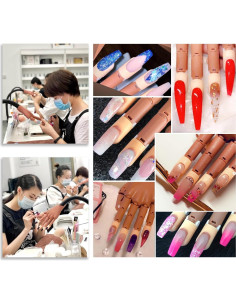 Mano de Práctica para Uñas LIONVISON con Herramientas 2