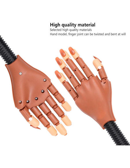 Mano de Práctica para Uñas LIONVISON con Herramientas