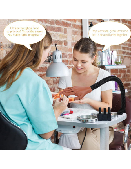 Mano de Práctica para Uñas LIONVISON con Herramientas