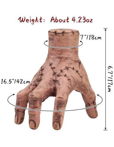 Mano Falsa Espeluznante Abitoncc para Disfraz Halloween