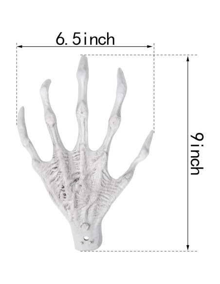 Manos Esqueléticas de Bruja XONOR - Decoración Halloween