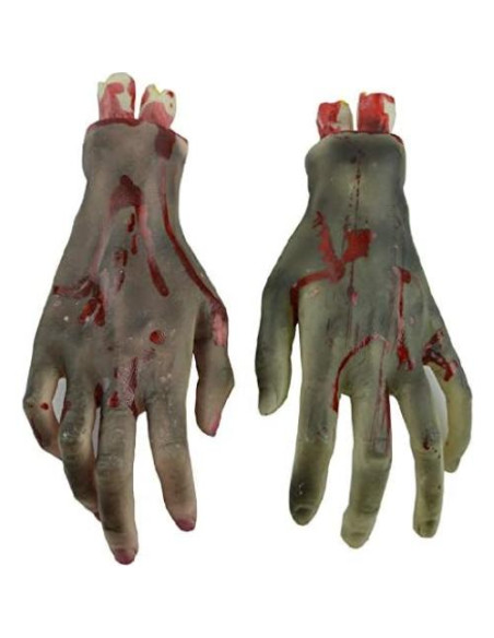 Manos y Pies Falsos de Halloween Vocoliday - 1 Par