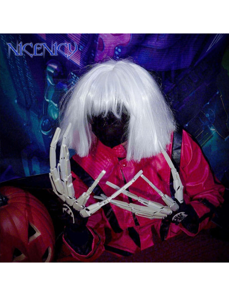 Extensiones de Dedos Articulados Halloween NICENICY con Guantes