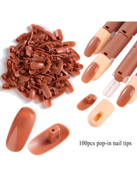 Mano de práctica ajustable Sotong con 200 tips para uñas