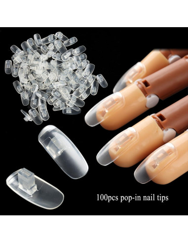 Mano de práctica ajustable Sotong con 200 tips para uñas