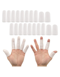 Guantes Protectores de Dedos ANCIRS Gel - 20 Piezas Blancas
