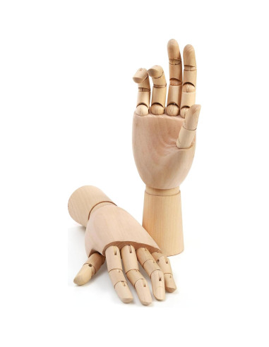 Manos de Dibujo Artístico Tosnail 29 cm Posables 2 Piezas