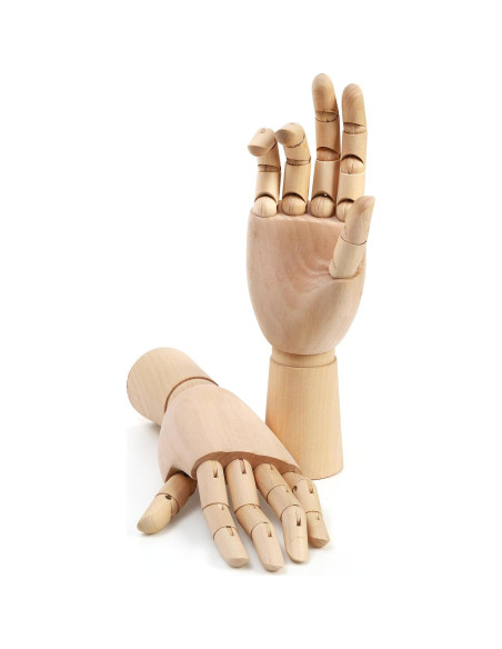 Manos de Dibujo Artístico Tosnail 29 cm Posables 2 Piezas