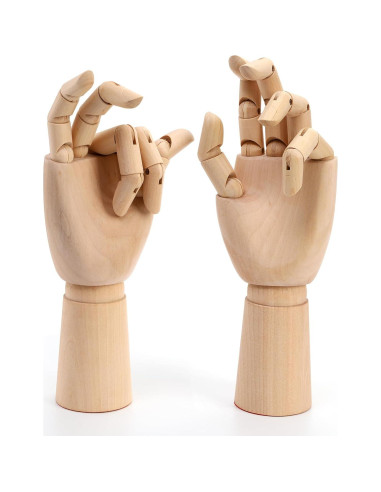 Manos de Dibujo Artístico Tosnail 29 cm Posables 2 Piezas