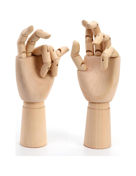 Manos de Dibujo Artístico Tosnail 29 cm Posables 2 Piezas