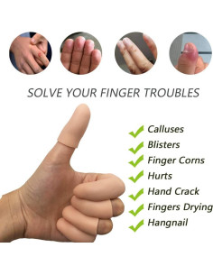 Protectores de Dedos de Gel Silicona para Alivio de Dolor 2