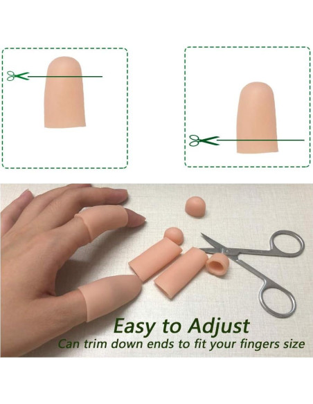 Protectores de Dedos de Gel Silicona para Alivio de Dolor