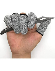 12 Protectores de Dedos Resistentes a Cortes QISLOA 2