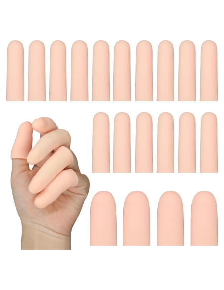 20 Fundas de Gel para Dedos HINGTAI Protección Heridas