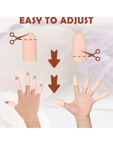 20 Fundas de Gel para Dedos HINGTAI Protección Heridas