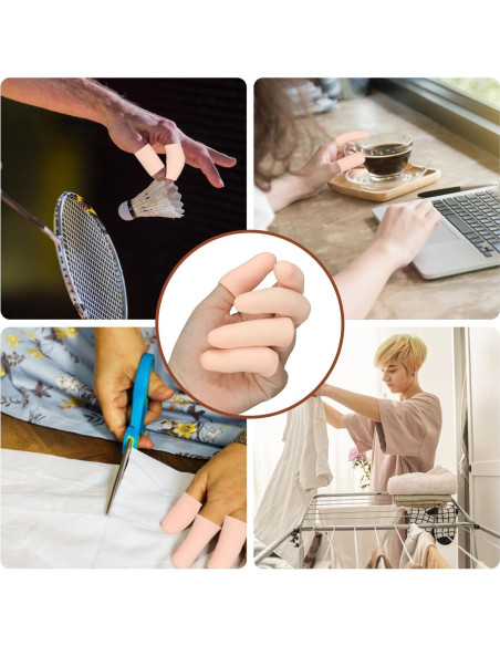 20 Fundas de Gel para Dedos HINGTAI Protección Heridas