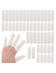 50 Fundas de Algodón para Dedos y Dedos de los Pies Geyoga