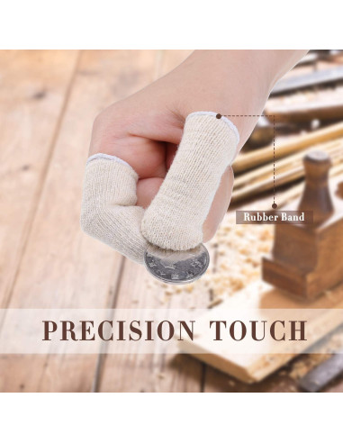 50 Fundas de Algodón para Dedos y Dedos de los Pies Geyoga