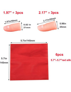 Set de Magia con Dedos ANCIRS - 6 Puntas de Pulgar Falsas 2