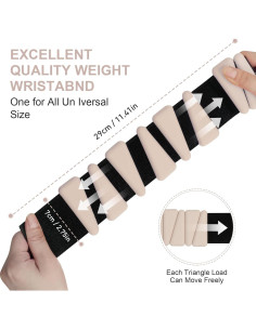 Conjunto de Pesas Ajustables para Muñeca MXiiXM 0.9kg 2