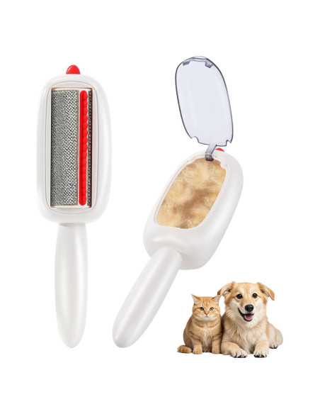 Rodillo Quitapelos Reutilizable INABULETWO para Mascotas Blanco