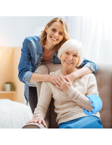 4 Almohadillas para Codo Ajustables Threlaco Azul 15x39 cm