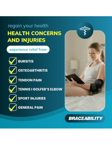Faja para Codo BraceAbility S/M - Alivio Bursitis y Tendinitis