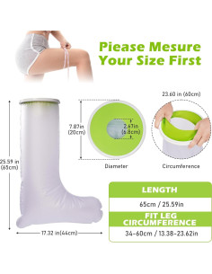 Cubierta Impermeable para Yeso de Pierna TANGKA - Reutilizable 2