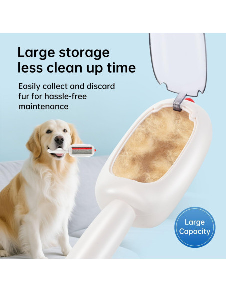 Rodillo Quitapelos Reutilizable INABULETWO para Mascotas Blanco