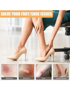 4 Pares Almohadillas Talón MUKIFINE Suaves para Zapatos 2