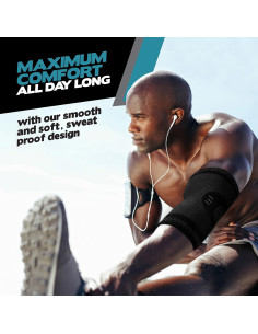 Soporte de Compresión para Codo Powerlix - Negro, Pequeño 2