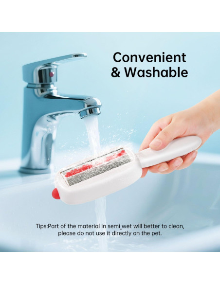 Rodillo Quitapelos Reutilizable INABULETWO para Mascotas Blanco