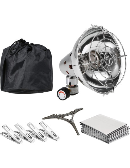 Calentador de Gas Portátil Lixada 300g para Camping - Azul