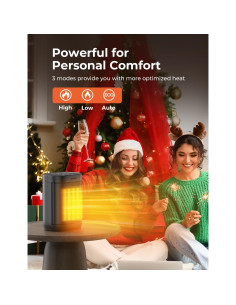 Calentador Eléctrico Oprunsy PTC 1500W con Termostato Digital 2