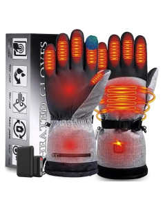 Guantes Calentados EITVLAGE Recargables Táctiles Impermeables