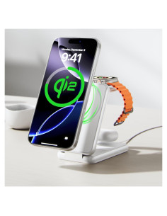 Estación de Carga Inalámbrica 3 en 1 iVANKY Qi2 Plegable