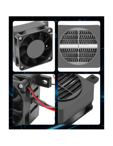 Calentador de aire cerámico portátil Irosiy 12V 50W compacto