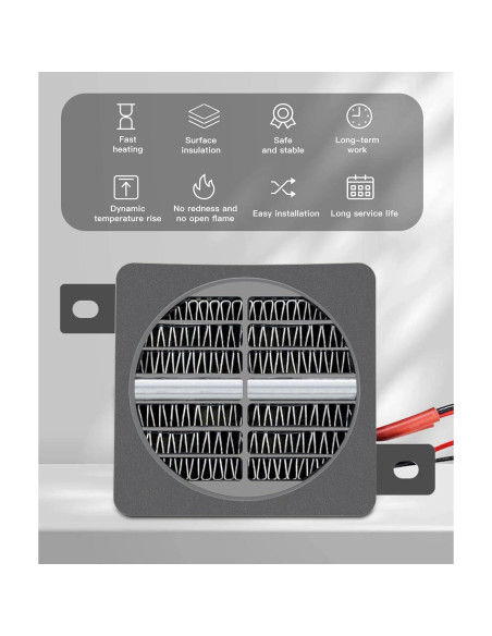 Calentador de aire cerámico portátil Irosiy 12V 50W compacto Calentador de aire cerámico portátil Irosiy 12V 50W compacto