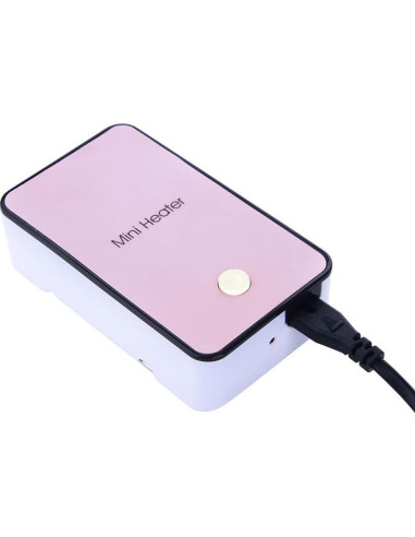 Calentador eléctrico mini YOUCIDI rosa 181g 110V PTC