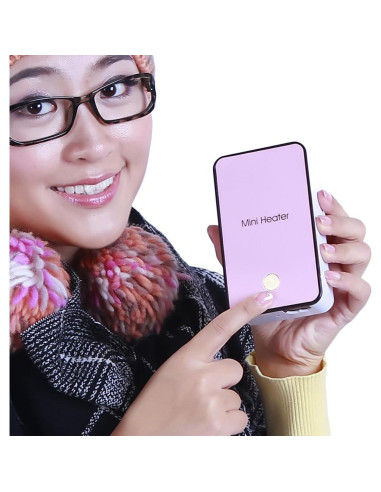 Calentador eléctrico mini YOUCIDI rosa 181g 110V PTC