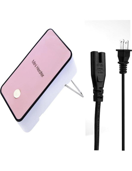 Calentador eléctrico mini YOUCIDI rosa 181g 110V PTC