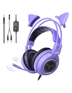Auriculares de Juego SOMIC G951S Morados con Micrófono 3.5mm