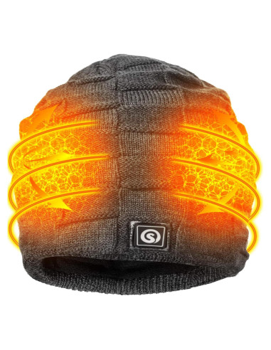 Gorro Térmico Calentado Sun Will Eléctrico Recargable Gris